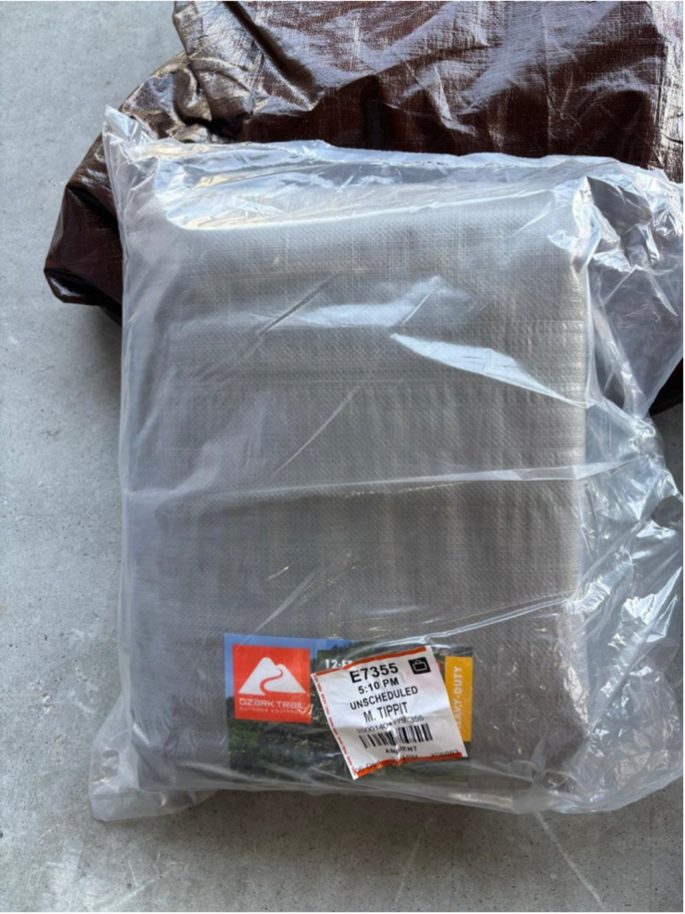 Ozark Trail 12x24 Heavy Duty Tarp 10 Mil Silver/Brown Outdoor Camping #z14